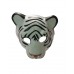 FixtureDisplays® Used White Tiger PVC Mask Costume Accessory Child KidsAdult Animal Holloween 18513